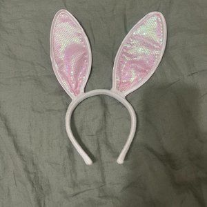 Pink Sequin Bunny Ears